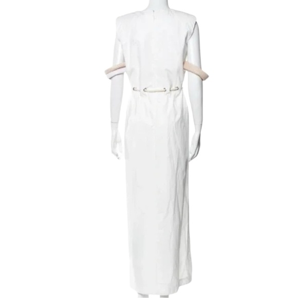 Rosie Assoulin White Tie Front Maxi Dress - Picture 3 of 3